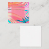 熱帯空白の大理石 スクエア名刺 (正面/裏面)