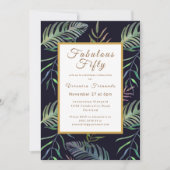 熱帯第50回グリーン金ゴールド誕生パーティー 招待状 (正面)