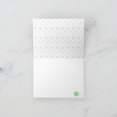 熱帯糸ボールストリングパターン ノートカード (内部)