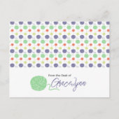 熱帯糸ボールストリングパターン ポストカード (正面)