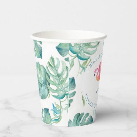 熱帯紙カップパーソナライズされた 紙コップ (右)