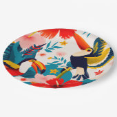 熱帯紙パーティープレート ペーパープレート (アングル)