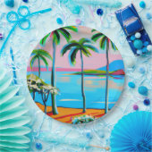 熱帯紙パーティープレート ペーパープレート (パーティー)