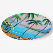 熱帯紙パーティープレート ペーパープレート (アングル)