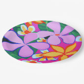 熱帯紙パーティープレート ペーパープレート (アングル)