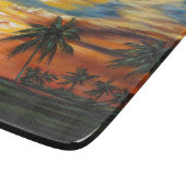 熱帯素晴らし夕日 カッティングボード (角)