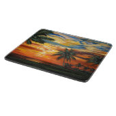 熱帯素晴らし夕日 カッティングボード (角)