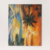 熱帯素晴らし夕日 ジグソーパズル (縦)