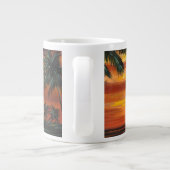 熱帯素晴らし夕日 ジャンボコーヒーマグカップ (裏面)