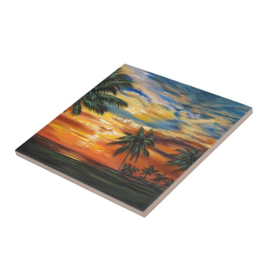 熱帯素晴らし夕日 タイル (側面)