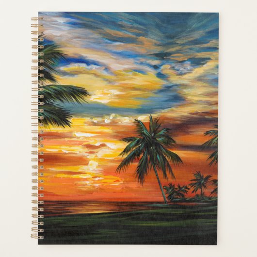 熱帯素晴らし夕日 プランナー手帳 (正面)