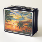 熱帯素晴らし夕日 メタルランチボックス (裏面)