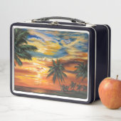 熱帯素晴らし夕日 メタルランチボックス (インサイチュ)