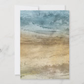 熱帯素朴ビーチヒトデ結婚ラ 招待状 (裏面)