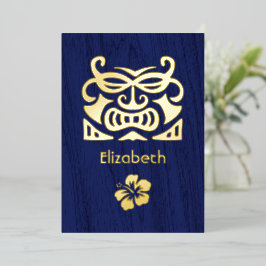 熱帯素朴ブライダルシャワーフォイル招待状 箔招待状