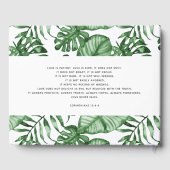 熱帯素朴自然植物樹結婚生病 ゲストブック (裏面)