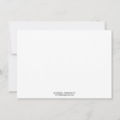 熱帯紫色のハイビスカスによってはカスタムな文房具が開花します ノートカード (裏面)