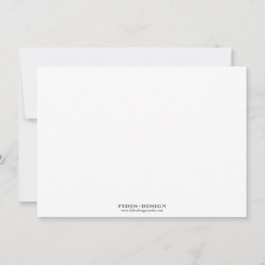 熱帯紫色のハイビスカスによってはカスタムな文房具が開花します ノートカード (裏面)