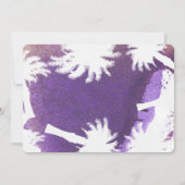 熱帯紫色バチェロレッテ招待状 招待状 (裏面)