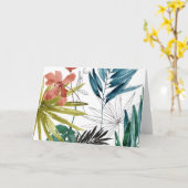 熱帯組成 カード (黄色い花)