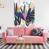 熱帯組成 – キャンバスプリントプリント キャンバスプリント (インサイチュ (リビング))
