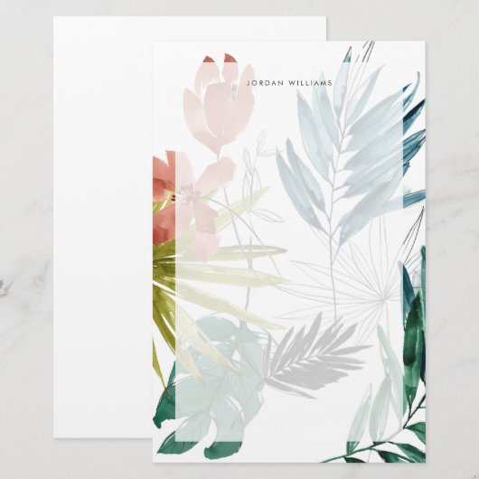 熱帯組成 便箋 (正面/裏面)