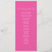 熱帯結婚のセレモニーがピンクの花を咲かせる プログラム (裏面)