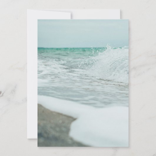 熱帯結婚の 招待状 (裏面)