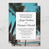 熱帯結婚の 招待状 (正面/裏面)