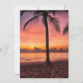 熱帯結婚の 招待状 (裏面)