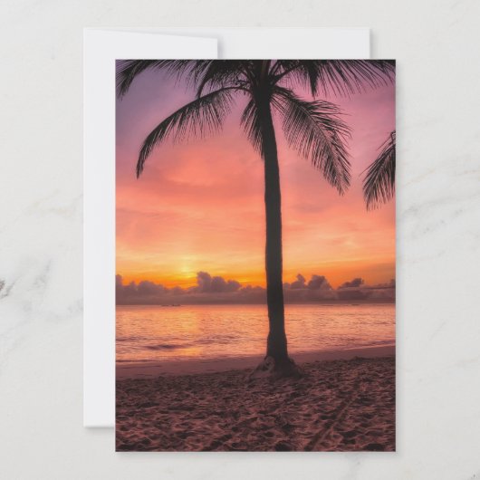 熱帯結婚の 招待状 (裏面)