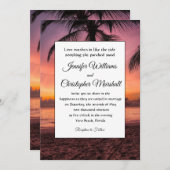 熱帯結婚の 招待状 (正面/裏面)