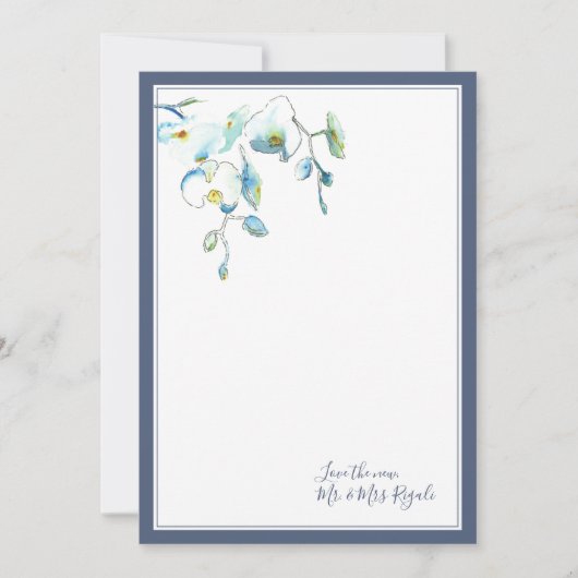 熱帯結婚サンキューカード ノートカード (正面)