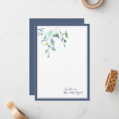 熱帯結婚サンキューカード ノートカード (正面/裏面インサイチュ)