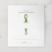 熱帯結婚パイナップル座席表 プレイスカード (外部開封)