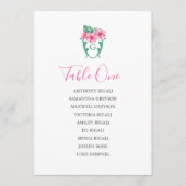 熱帯結婚座席表プラン 招待状 (正面)