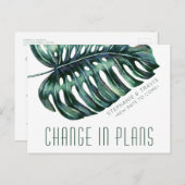 熱帯結婚延期計画の変更 ポストカード (正面/裏面)