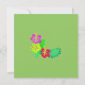 熱帯結婚式のリハーサルの夕食の招待状 招待状 (裏面)