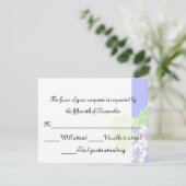 熱帯結婚式の応答カード 出欠カード (スタンド正面)