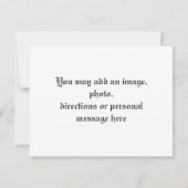 熱帯結婚式招待状かビーチのパーティー 招待状 (裏面)