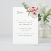 熱帯結婚式招待状披露宴カード エンクロージャーカード (スタンド正面)
