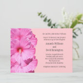 熱帯結婚式招待状(ピンク) 招待状 (スタンド正面)