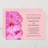 熱帯結婚式招待状(ピンク) 招待状 (正面/裏面)