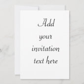 熱帯結婚式招待状 招待状 (裏面)