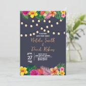 熱帯結婚式招待状 招待状 (スタンド正面)