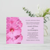 熱帯結婚式招待状（紫） 招待状 (スタンド正面)