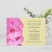 熱帯結婚式招待状（黄色） 招待状 (スタンド正面)