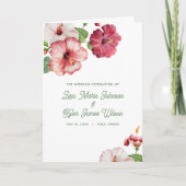 熱帯結婚式 プログラム (正面)