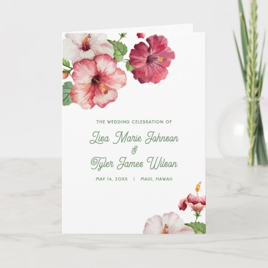 熱帯結婚式 プログラム (正面)