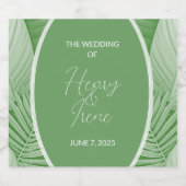 熱帯結婚性 スパークリングワインラベル (シングルラベル)